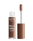 NYX PROFESSIONAL MAKEUP This Is Milky Gloss, Vegan Lip Gloss, 12 Hour Hydration - Milk The Coco (Chocolate Brown)