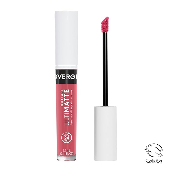 COVERGIRL Outlast UltiMatte One Step Liquid Lip Color, Beso Rosa