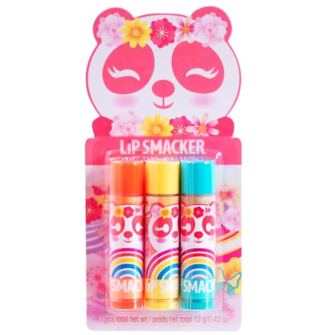 Lip Smacker Spring Panda Lip Balm Trio - Moisturizing, Soothing