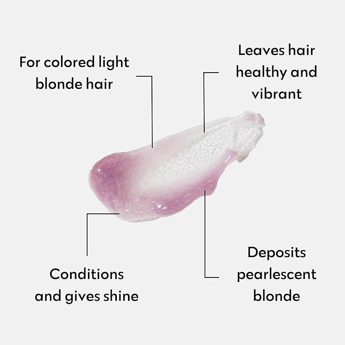 Color Mask Pearl Blonde Toning Treatment - 27-Color, Color-Deposit Conditioner for Color-Treated Hair - Vegan, Cruelty-Free, 6.76 fl oz