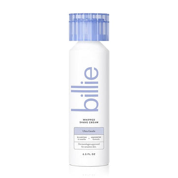 Billie Whipped Shave Cream - Ultra Gentle Protection - Fragrance-Free & Dermatologist-Approved - Designed for Sensitive Skin - 6.5 fl oz