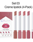 evpct 4Pcs Smoke Pipe Lip Color Changing Lipstick Little Smoke Cigarette Matte Lip Balm Set Kit for Women Beauty Lipstick and Lipliner Glossy Rose Pink Nude Lip Gloss Long Lasting 24