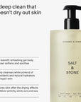 Salt & Stone Body Wash with Antioxidants for Deep Moisture | For Women & Men, Sulfate, Paraben, & Dye Free, Leaving Skin Soft and Hydrated | Bergamot & Hinoki 15.2 fl oz