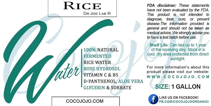 Dr Joe Lab Rice Water Growth Mix, Nourishing Toner with Rose Hydrosol, Aloe Vera Face and Scalp Essence, Rice Extract, Pro Vitamin B5, Oily Skin, Alcohol-Free Spray (128 oz)