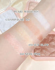 evpct Pearl White Silver Face Highlighter Makeup Shimmer