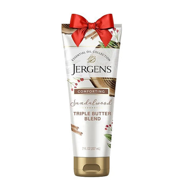 Jergens Sandalwood Body Butter Lotion, Moisturizer Infused with Sandalwood Essential Oil, For All Skin Types, 7 Oz