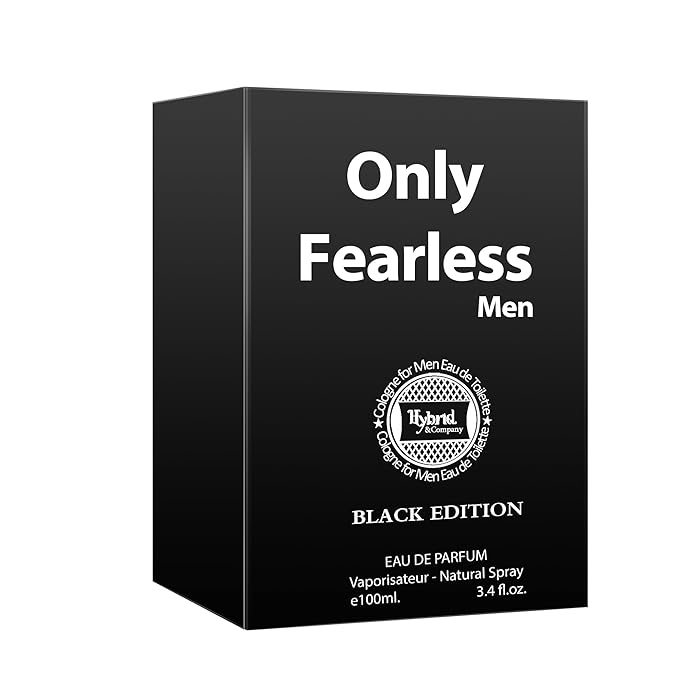 Hybrid & Company Only Fearless For Men Black Edition Eau De Toilette Natural Spray Vaporisateur 3.4 FL.OZ