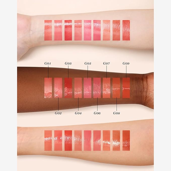 Flower Knows Midsummer Fairytales Lip Gloss-Glowy Moisturizing Coating Lip Lacquer-Hydrating Tinted Lip Oil for Girls&Women-Vegan & Cruelty Free-0.17Fl Oz(G03 Firefly)
