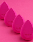 wet n wild Makeup Sponge - Low Product Absorption for Streak-Free Application, Effortless Blending Beauty for a Smooth Professional Looking Finish, Cruelty-Free & Vegan-Pink