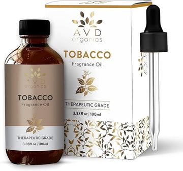 Tobacco Fragrance Oil 100ml | Premium Quality Fragrance Oil for Aromatherapy Diffuser Home Fragrance Soap & Candle Making| 3.38 fl. Oz