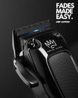 Royal Clips - Fade Kit 2.0 Clippers - 7000rpm Professional Hair Clippers for Men - Detachable DLC Fade Blade - Cordless & Rechargeable - Barber and Home Use - Anti-Slip Grips (Black)
