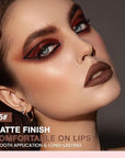 evpct Brown Matte Creamy Retractable Lip Liner Pencils for Shaping & Sculpting Lips, Lip Pencils for Women Long Lasting Waterproof Rich Lip Colors Liner Crayon Lipstick delineador de labios 05