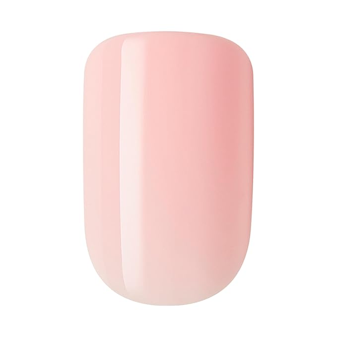 KISS Gel Fantasy Ready-To-Wear Fake Nails, Short, Square - After Last Night, Smudge Proof, Waterproof, No Dry Time, Durable, Flexible, DIY Manicure, Salon Quality, Long Lasting | 28 Count