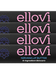 Ellovi Natural Lip Butter Lip Balm - Nirvana - Pure Enough to Eat - Made With Just 6 Vegan Ingredients - 100% Natural & Organic Moisturizing Lip Care for All Day Hydration (4-Pack)