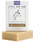Little Seed Farm Organic Goat’s Milk Soap – 3 Pack of Lavender Facial and Body Soap Bars – Natural, Handmade and Cruelty Free – Calming and Relaxing – Suitable for Sensitive Skin, Net Wt. 4.75oz