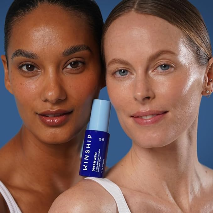 Kinship Self Reflect Probiotic Moisturizing Sunscreen + Dreamwave 2% Bio-Retinoid Overnight Renewal Serum - SPF 32 Lightweight 100% Mineral - Smooth Wrinkles