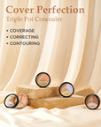 THESAEM Cover Perfection Triple Pot Concealer 04 Tone Skin Tone