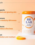 BB LAB Collagen Glutathione White, Low Molecular Korean Stick Supplement, Fish Peptides, Vitamin C, Vitamin E, Glutathione, Fast abosorption, Orange Flavor