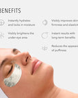 HydroPeptide PolyPeptide Collagel Eye Masks, Line-Lifting Hydrogel Under Eye Patch, Firmer Appearance & Hydration & Dark Circles, 8 Treatments