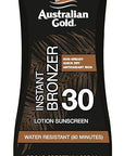 Australian Gold Sunscreen Lotion with Instant Bronzer, Broad Spectrum, Water Resistant, Non-Greasy, Oxybenzone Free, Cruelty Free, SPF 30, Coconut, 8 Fl Oz (A70902)
