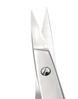 Eyebrow Scissors & Small Cuticle Scissors, Curved Blade Manicure TSA Scissors. Stainless-Steel Scissors for Eyelashes, Facial Hair, Pubic, Men Moustache & Beard.