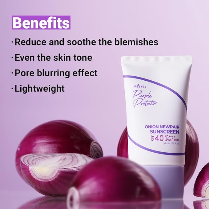 ISNTREE Onion Newpair Sunscreen 50ml, 1.69 fl.oz | SPF 40 PA+++ | Hydrating Sun Protector | Evens Skin Tone | Korean Skincare