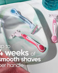 Gillette Venus Simply3 Women's Disposable Razors, 4 Count, 1 Pack