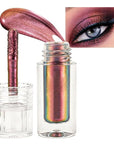 AMY'S DIARY Duochrome MultiChrome Chameleon Liquid Metallic Eyeshadow, High-Impact Multi-Dimensional Finish,Pink GOLD Silky Smooth and High Pigment Holographic Glitter Eyeshadow Makeup (#02)