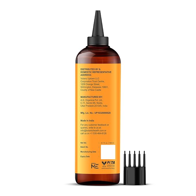 Botanic Hearth 100% Pure Pumpkin Castor Oil For Hair Growth | Infused with Pumpkin, Castor, Biotin | Hair Oil Repairs Dry Damaged Hair, Strengthening, Healthier - Hair Tonic, 6.7 fl oz