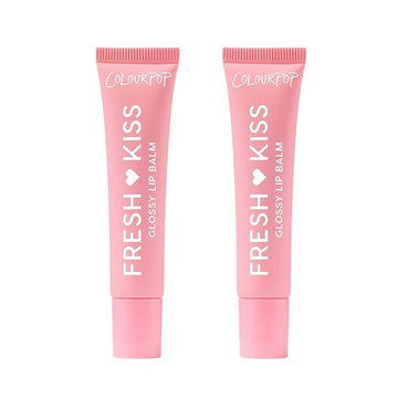 ColourPop Fresh Kiss Glossy Lip Balm - Hydrating Lip Care Enriched with Peptides, Hyaluronic Acid, Shea Butter & Vitamin E for an Ultra-Cushiony Formula - Strawberry Milk (2 Count)