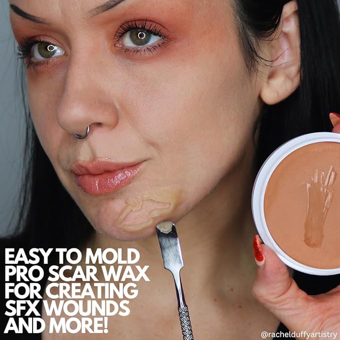 Mehron Makeup SynWax | Firm Modeling Wax for Special FX | Scar Wax SFX Makeup For Fake Scars, Fake Wounds, & Halloween Effects