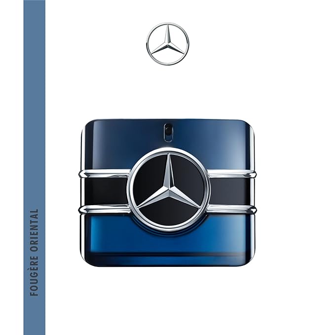 Mercedes Benz Eau de Parfum for Men - Long Lasting Mens Cologne - Tonka Bean, Lavender, Patchouli Cologne - 3.4 oz