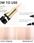 Kaely 2Pcs Bright Nude Gel Eyeliner for Waterline, Natural Cream Eye Liner Waterproof Smudge Proof, Matte Pencil Eyeliner Eyeshadow Stick, Brighten Eye Makeup, Vegan & Cruelty-Free