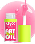 NYX PROFESSIONAL MAKEUP Fat Oil Lip Drip, Moisturizing Lip Oil Gloss, Vegan Tinted Formula, Up to 12 HR Hydration - Missed Call (Sheer Pink)