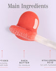 Côte Beauty's Peptide Lip Shine in Branson, Ultra Hydrating & Long-Lasting Coral Plumping Lip Gloss for Women with Hyaluronic Acid, Shea Butter & Jojoba Oil, Vegan & Cruelty-Free, 0.12 Fl Oz