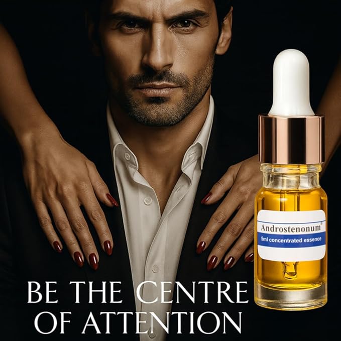 ANDROSTENONUM by Pherolec Global Male Pheromone Perfume Oil for Him Real Long-Lasting Original Best Men's Pheromones Cologne Essential Strong Spray Fragrance Essence Extra Strength Man 0.17 fl. oz