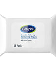 Cetaphil Gentle Makeup Removing Face Wipes, Daily Cleansing Facial Towelettes Gently Remove Makeup, Fragrance and Alcohol Free, 25 Count