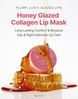Arencia Honey Glazed Collagen Lip Mask, Overnight Lip Treatment with Collagen and Honey, 0.52 oz