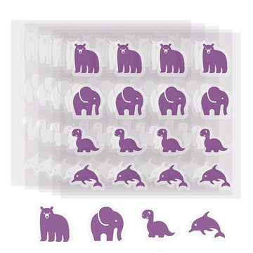 80 Pcs UV Stickers for Sunscreen, Sunscreen Stickers Reapply Reminder Know When to re-Apply Sunscreen, UV Detection Stickers Waterproof, Sunny UV Patches Reminder, SPF UV Spots for Kids (Animal Style)