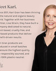 Kari Gran Lip Whip | Moisturizing Lip Balm with Organic Oils | Peptide Smoothing | Rich Buttery Texture, Hydrates & Protects | Non-GMO, Organic Ingredients, Made in USA