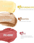 Makeup Sticks Set, Matte Cream Blush Stick for & Moisturizer)