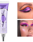 MAEPEOR Matte Eyeshadow Primer 6 Colors Prevent Oily Lids and Creasing Eye Primer Base Long-lasting Waterproof & Smudgeproof Eye Base Makeup for All Shadows (3 Violet)