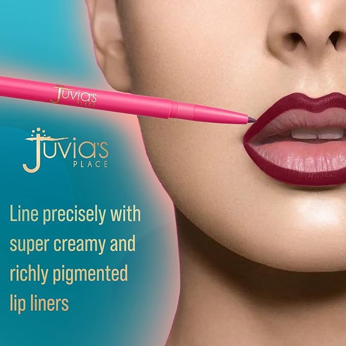 Juvia's Place Coffee Shop Luxe Lip Liner - Scorpio - Colorstay Matte Finish Lip Pencil, Makeup for Natural Long Lasting Beauty and Sensational Wear, Lip Stain Kiss Proof Cosmetics