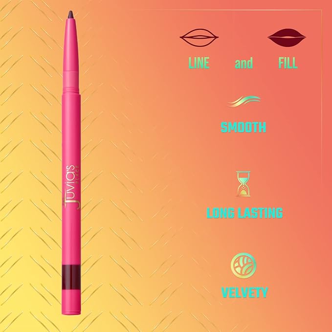 Juvia's Place Coffee Shop Luxe Lip Liner - Scorpio - Colorstay Matte Finish Lip Pencil, Makeup for Natural Long Lasting Beauty and Sensational Wear, Lip Stain Kiss Proof Cosmetics
