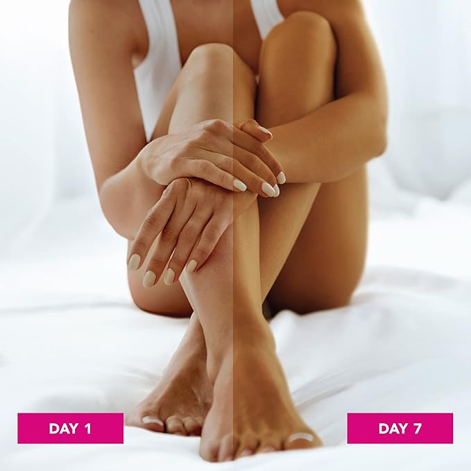 Jergens Natural Glow In Shower Lotion, Self Tanner for Medium to Deep Skin Tone, Sunless Tanning Wet Skin Lotion for Gradual, Flawless Color, 7.5 Ounce, Pack of 2