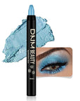 evpct Dazzling Blue Shimmer Cream Eye Shadow Brightener Sticks Set for Eyes, Blue Shimmery Matte Pencil Eye shadow Applicator Stick Pen Palette Makeup Waterproof sombras en crema para ojos 11#