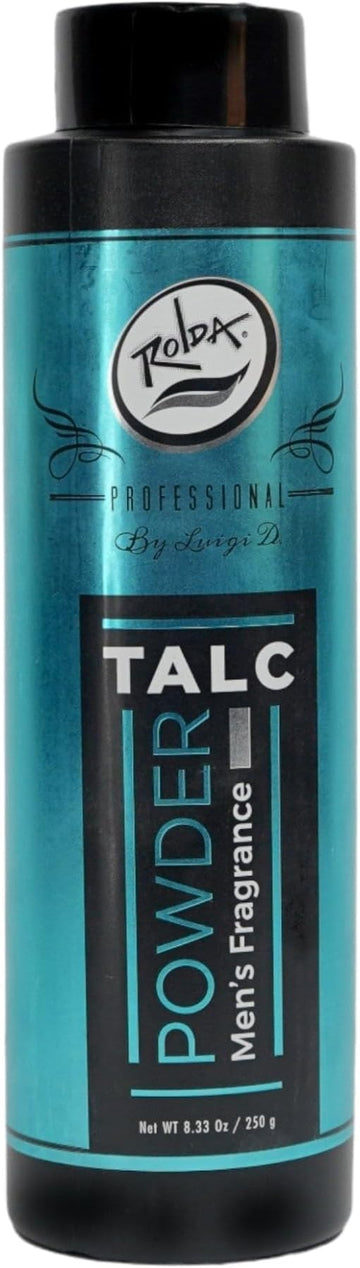 Rolda Men's Barber Talc Powder - White Talcum Prevent Irritation