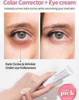 Korean Glow Eye Cream 15ml - Dark Circle & Wrinkle Cover