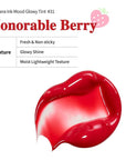Peripera Ink Mood Glowy Tint | Lip-Plumping, Naturally Moisturizing, Lightweight, Glow-Boosting, Long-Lasting, Comfortable, Non-Sticky, No White Film (031 HONORABLE BERRY)