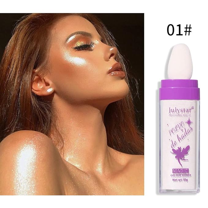 AKARY Shimmer Highlighter Powder, Fairy Polvo De Hadas